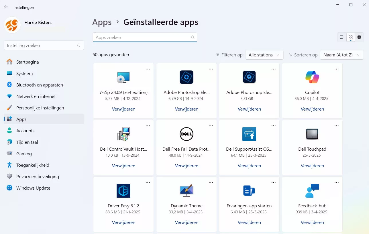 | SoftwareGeeknl Geïnstalleerde Apps