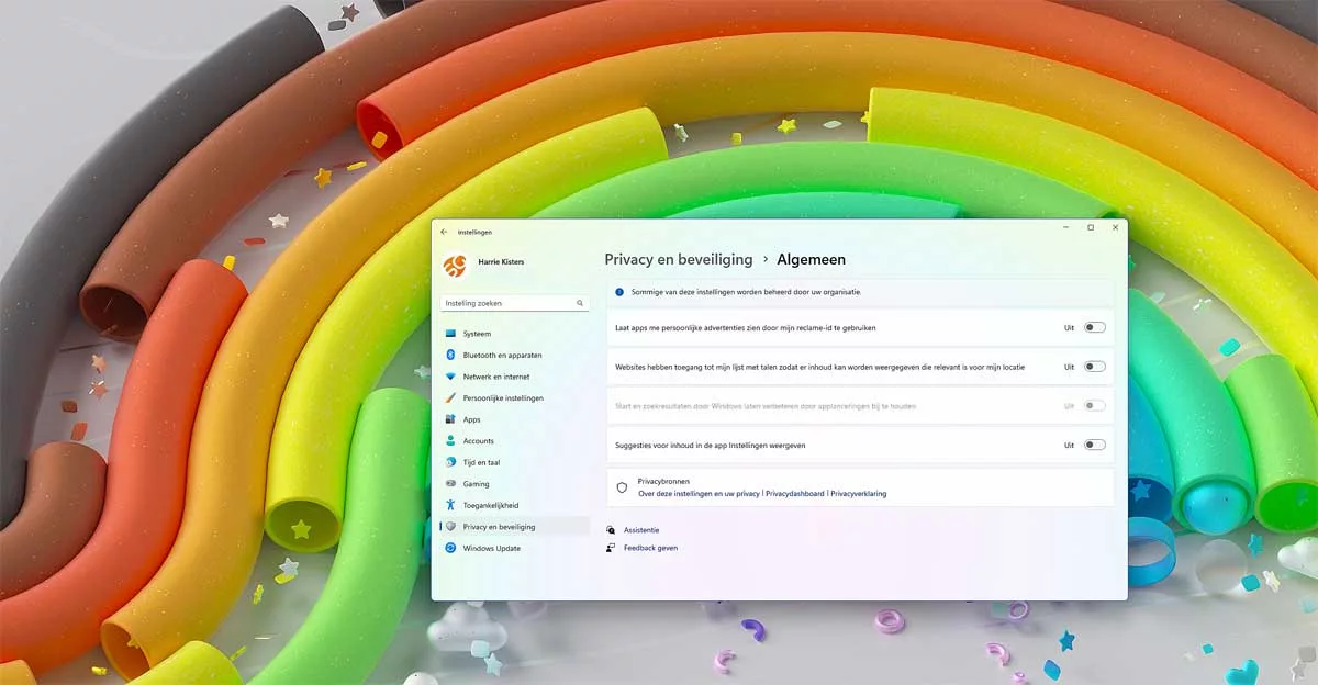 Advertenties in Windows 11 Uitschakelen