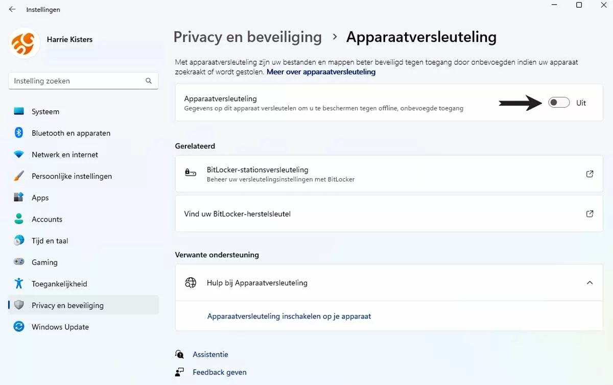 | softwaregeeknl App Instellingen → Privacy En Beveiliging → Apparaat Versleuteling