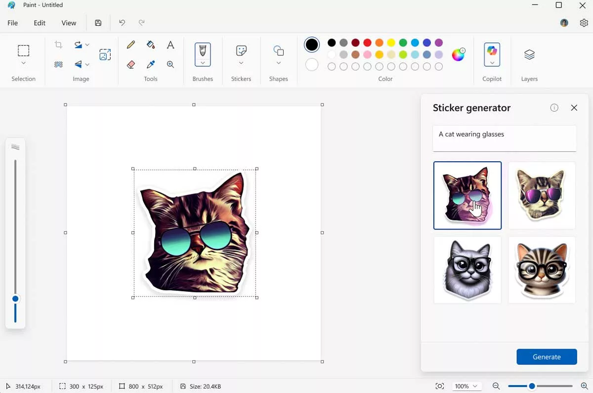 Een Kat Met Een Zonnebril