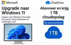 Upgrade Windows 11 stuwt OneDrive gebruik