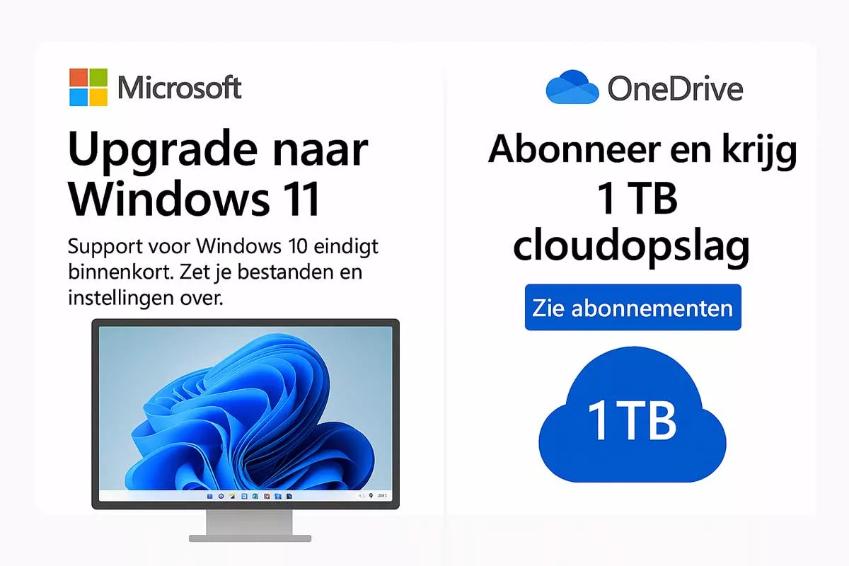 | softwaregeeknl Upgrade Naar Windows + Onedrive
