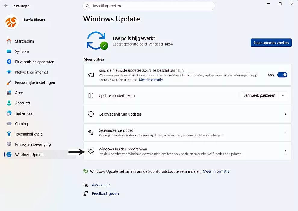 Windows Update Insider Worden