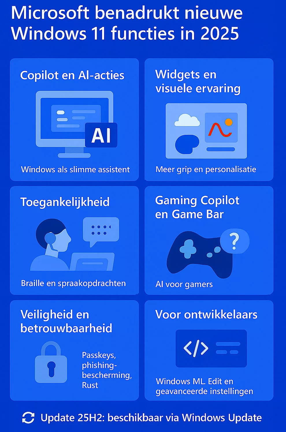 Nieuwe functies in 2025 Windows 11