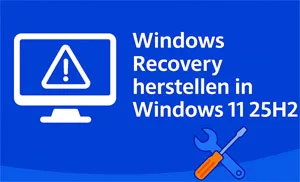 Herstel WinRE wanneer nood update mislukt