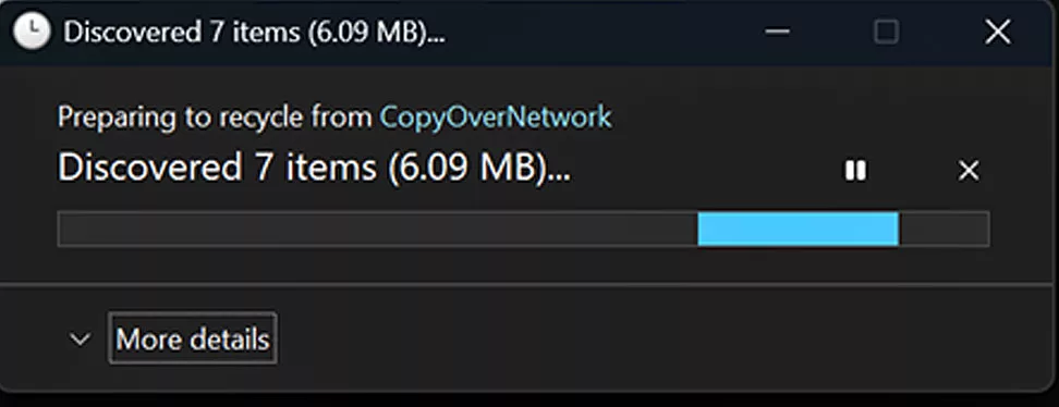 De Nieuwe Ontdek dialoog in Donkere Modus