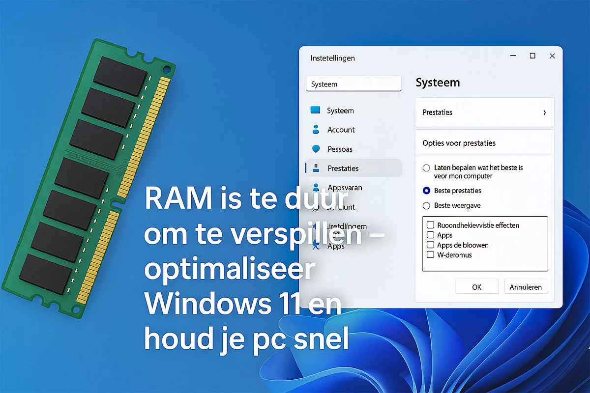Optimaliseer Uw Ram gebruik in Windows 
