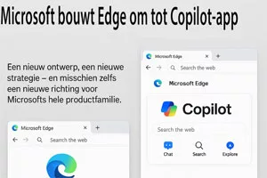 Microsoft bouwt Edge om tot Copilot-app