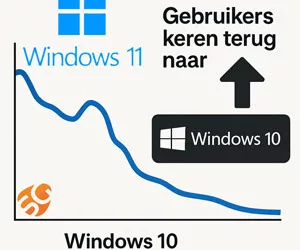 Windows 11 loopt vast Windows 10 wint - uitgelicht