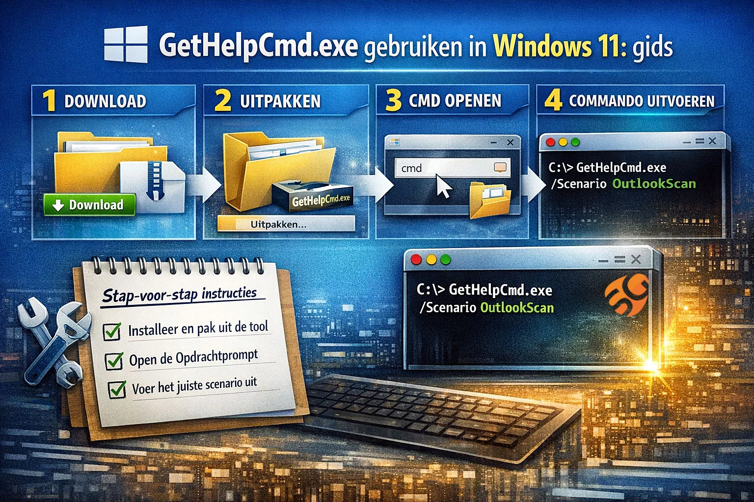 Een Stapvoorstap Gids Gethelpcmdexe Voor Windows 